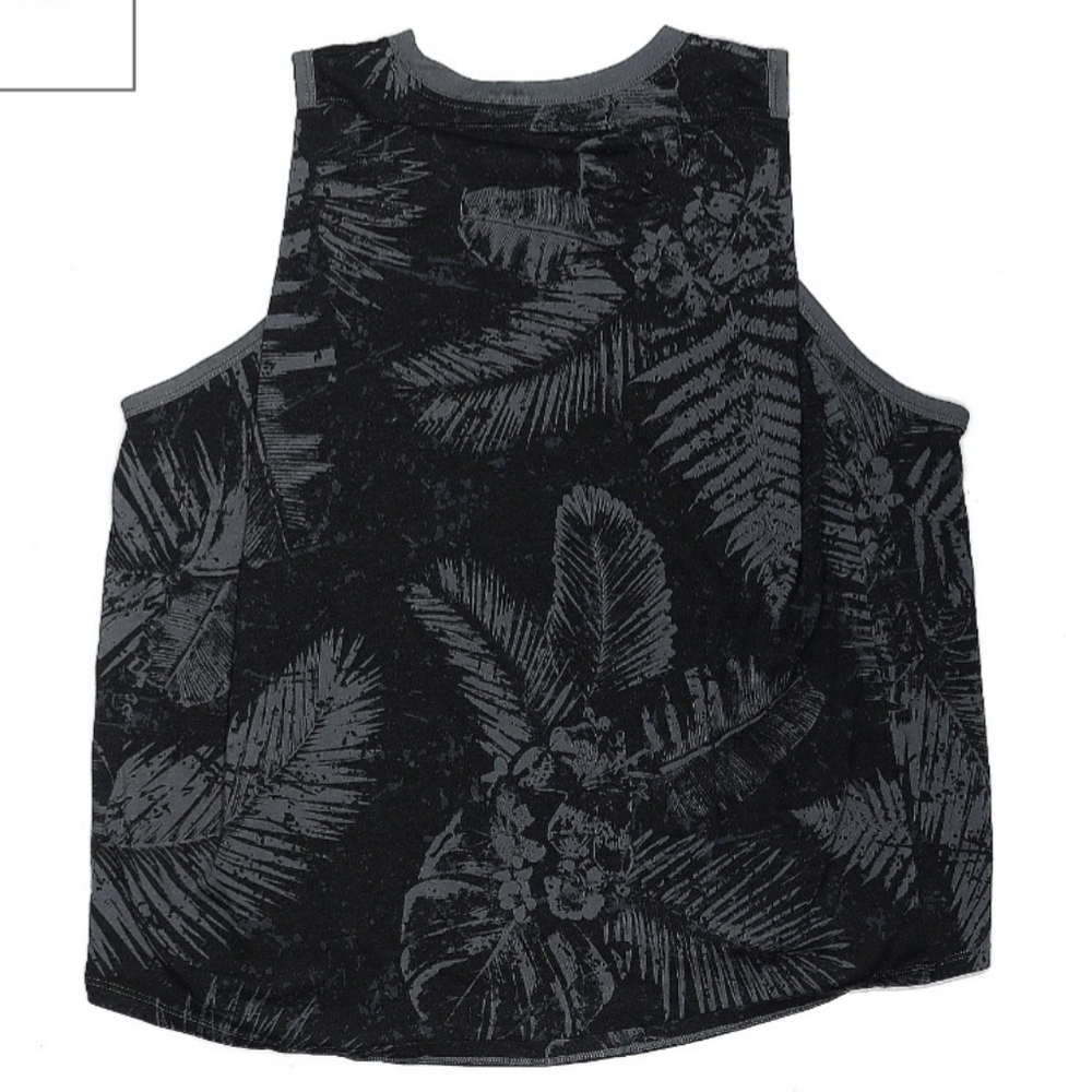 Under Armour Project Rock Aloha Camo Tank Top Black Women's Large L Palm Print - Picture 4 of 8
